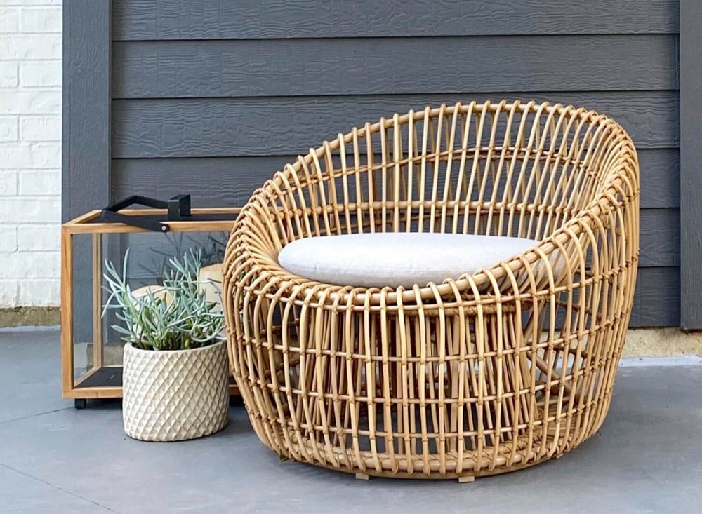 Cane-Line Nest Round Outdoor Lounge Chair