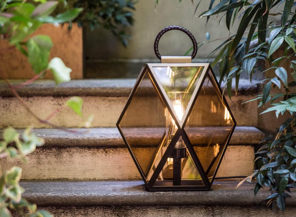 Contardi Muse Outdoor Lantern – Bronze