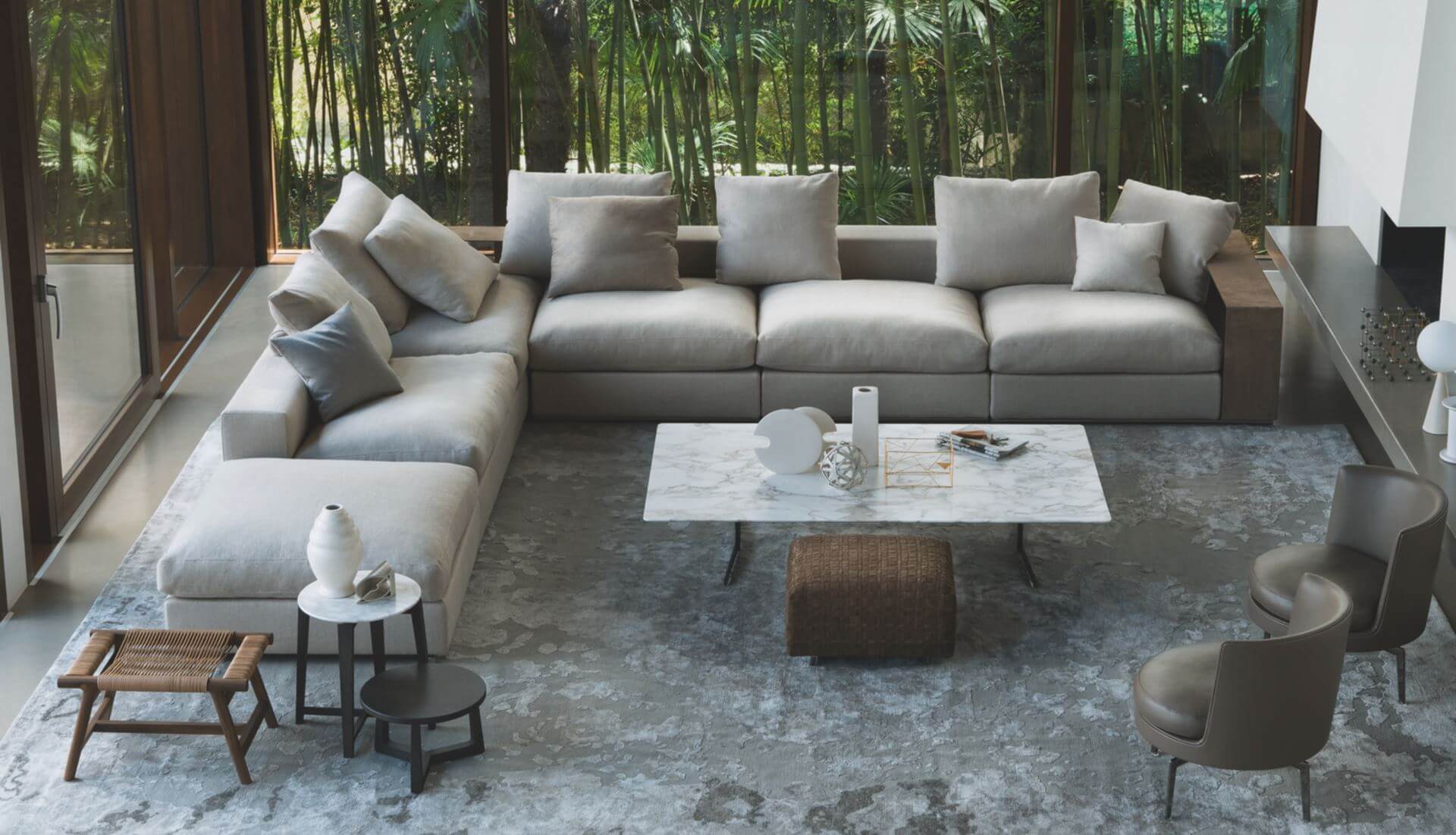 Flexform Groundpiece Modular Sofa - Dream Design Interiors Ltd