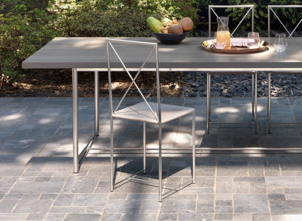 Flexform Moka Outdoor Dining Chair – Steel