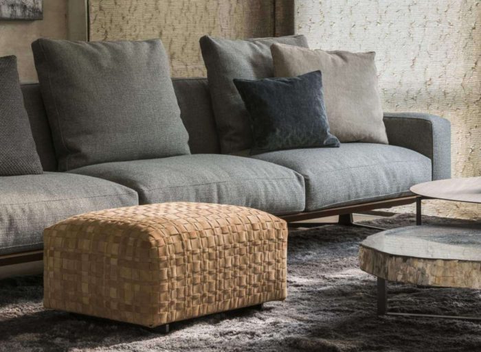 Flexform Bangkok Ottoman - Dream Design Interiors Ltd